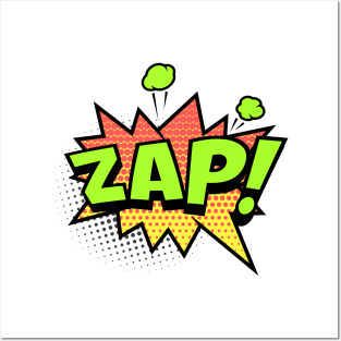 Zap Retro Comic Book Design Posters and Art